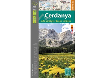 mapa Cerdanya,Capcir,Andorra (Pyreneje) 1:50 t.