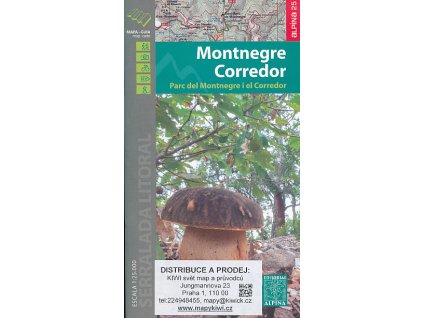 mapa Montnegre Corredor 1:25 t.