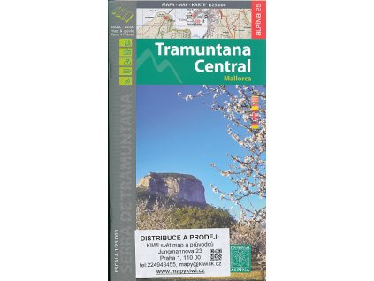 mapa Mallorca Tramuntana Central 1:25 t.