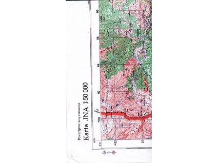 topografická mapa Šar planina - Gostivar 3, 1:50 t.