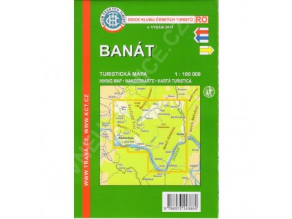 Banát - turistická mapa KČT