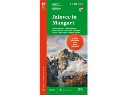 Jalovec a Mangart - turistická mapa