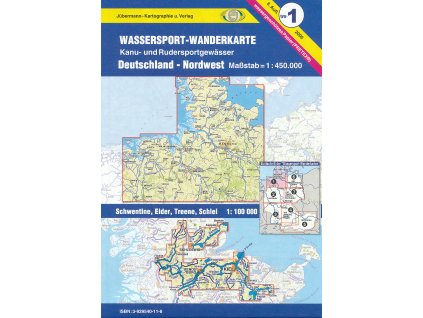 vodácká mapa Deutschland Nordwest 1:450 t.