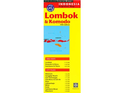mapa Indonesia-Lombok,Sumbawa,Komodo 1:175 t.-1:875 t.