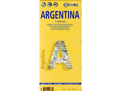 mapa Argentina 1:3,8 mil.