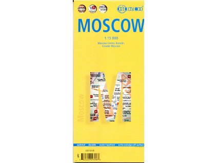 plán Moskva 1:15 t. laminovaný