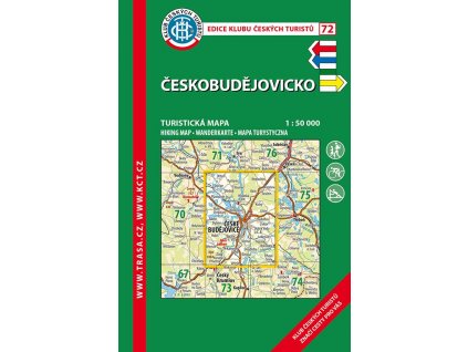 Českobudějovicko -  mapa KČT č.72