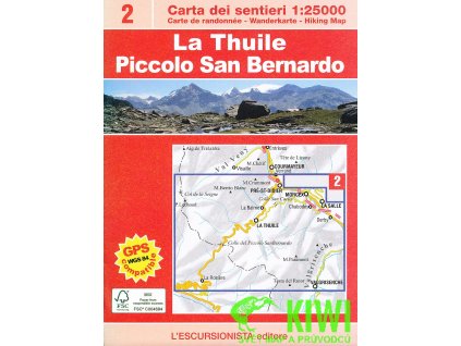 mapa La Thuile Piccolo San Bernardo 1:25 t.