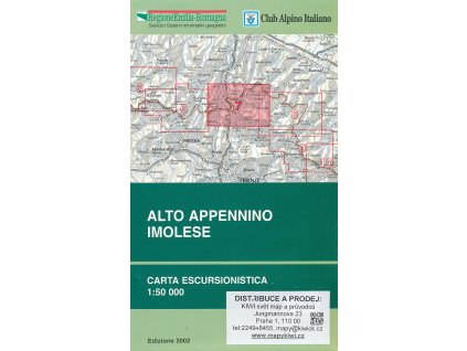 mapa Alto Appennino Imolese 1:50 t.