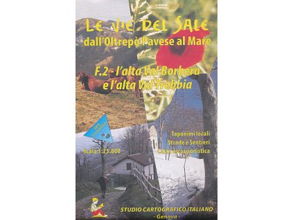mapa L'Alta Val Borbera,Val Trebbia 1:25 t.