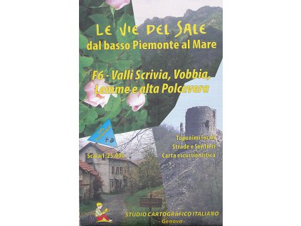 mapa Valli Scrivia,Vobbia,Lemme e alta Polcevera 1:25 t.