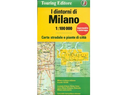 mapa Environs of Milan 1:100 t. (okolí Milána)
