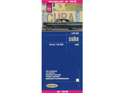 mapa Cuba (Kuba) 1:650 t.