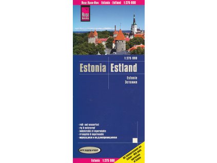 mapa Estonia (Estonsko) 1:275 t. voděodolná