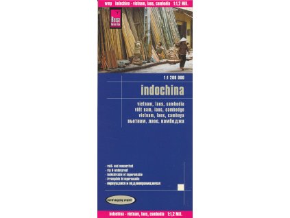 mapa Indochina-Vietnam, Laos, Cambodia 1:1,2 mil.