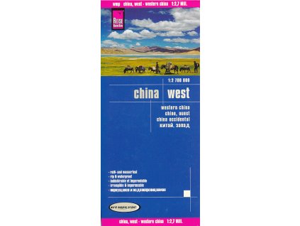 mapa China west 1:2,7 mil.  voděodolná