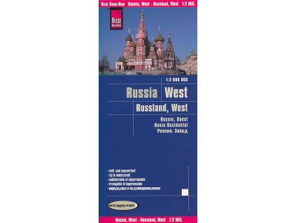 mapa Russland west 1:2 mil. voděodolná