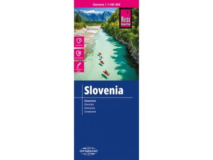 mapa Slovenia (Slovinsko) 1:185 t. voděodolná