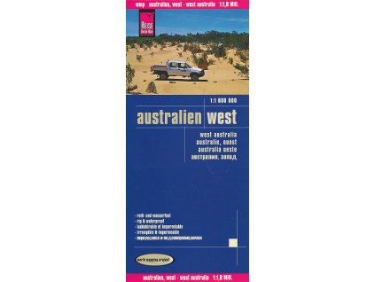 mapa Australien west 1:1,8 mil voděodolná