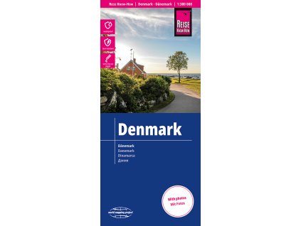 mapa Denmark (Dánsko) 1:300 t. voděodolná
