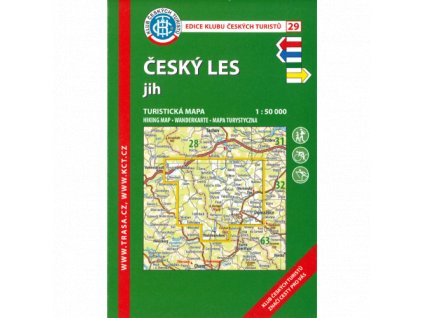 Český les -  jih -  mapa KČT č.29