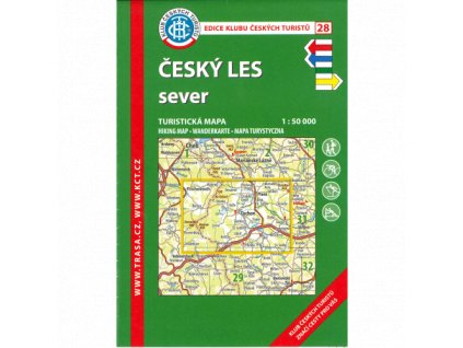 Český les -  sever -  mapa KČT č.28