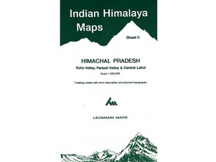 mapa Himachal Pradesh-Kullu Valley, Parbati Valley, Central Lah