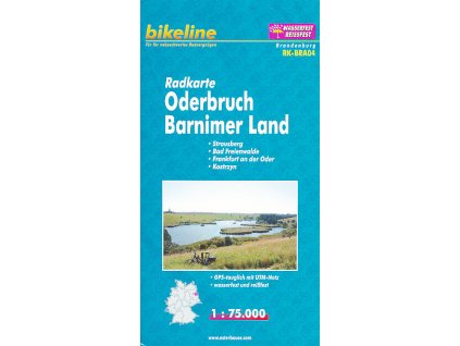 cyklomapa Oderbuch, Barnimer Land 1:75 t.   voděodolná