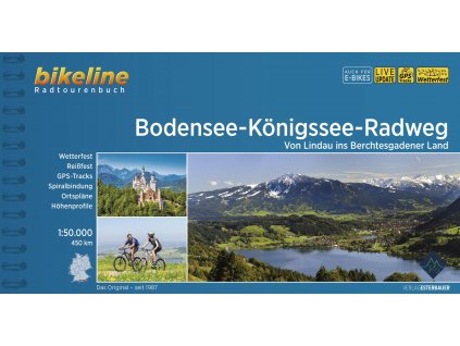 cykloprůvodce Bodensee-Königsee Radweg 1:50 000, německy