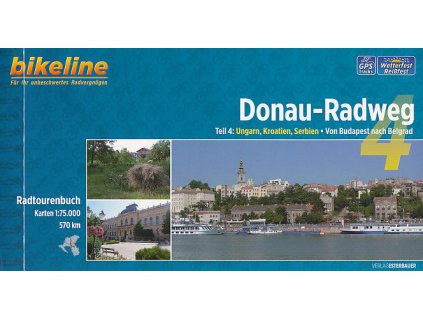 cykloprůvodce Donau-Radweg 4 1:75 t.německy