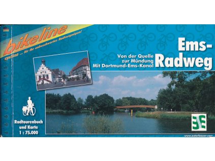 cykloprůvodce Ems Radweg 1:75 000 německy