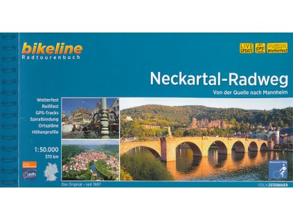 cykloprůvodce Neckar-Radweg 1:50 000 německy