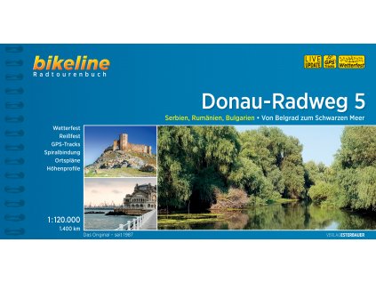 cykloprůvodce Donau Radweg 5 1:120 t. (Beograd-Schwarzen Meer)