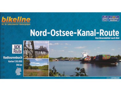 cykloprůvodce Nord Ostsee Kanal Route 1:50 t. německy