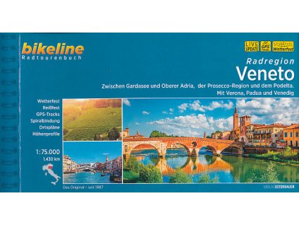 cykloprůvodce Veneto (Benátsko) 1:75 t. německy