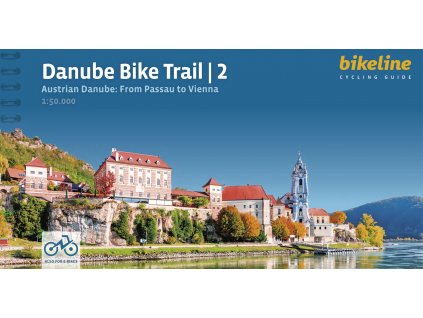 cykloprůvodce Danube Bike Trail 2, Passau-Vienna, 1:50 t. angli