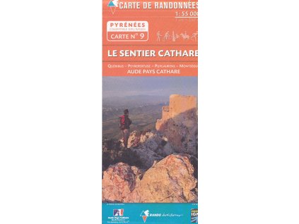 mapa Pyrénées Le Sentier Cathare 1:55 t.  č.9