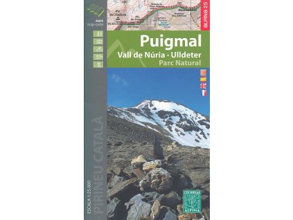 mapa Puigmal Call de Núria, Ulldeter 1:25 t.