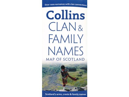 mapa Clan, Family Names of Scotland