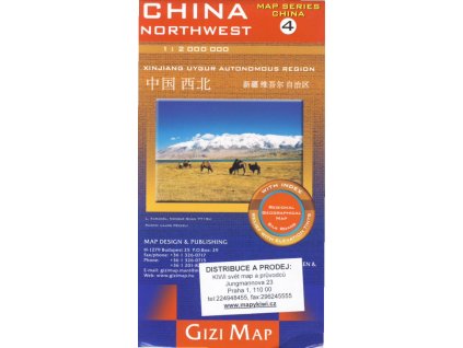 mapa China-northwest, Xinjiang 1:2 mil. geographical