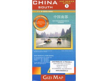 mapa China south 1:2 mil. geographical