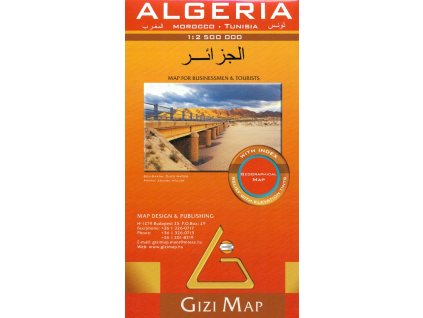 mapa Algeria 1:2,5 mil. geographical