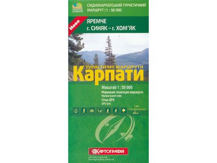 mapa Karpaty-Jaremče 1:50 t.