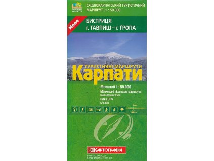 mapa Karpaty-Bystrica, Tavpiš, Gropa 1:50 t.