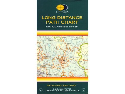 mapa Long distance path chart Great Britain