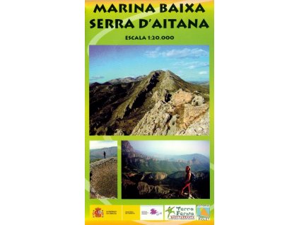 mapa Marina Baixa, Serra d'Aitana 1:20 t.