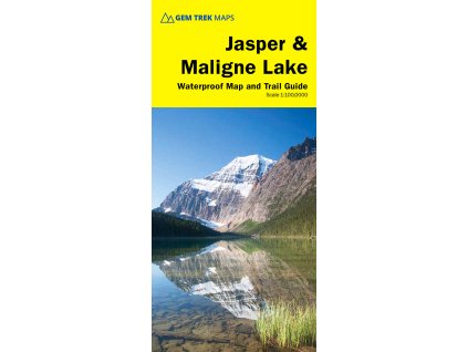 mapa Jasper, Maligne Lake 1:100 t. Gem Trek voděodolná