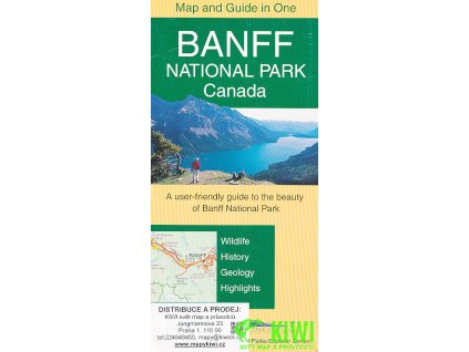mapa a průvodce Banff 1:250 t. anglicky