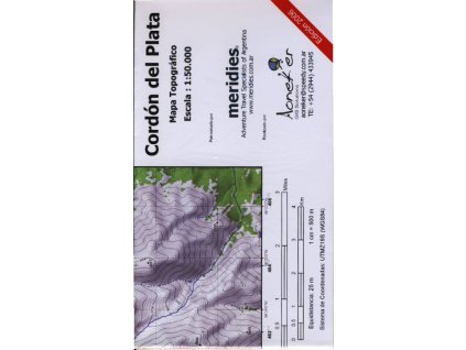 mapa Cordón del Plata 1:50 t.