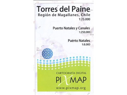 mapa Torres del Paine 1:75 t.
